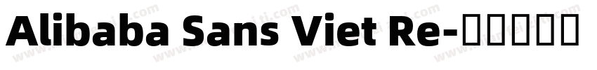 Alibaba Sans Viet Re字体转换